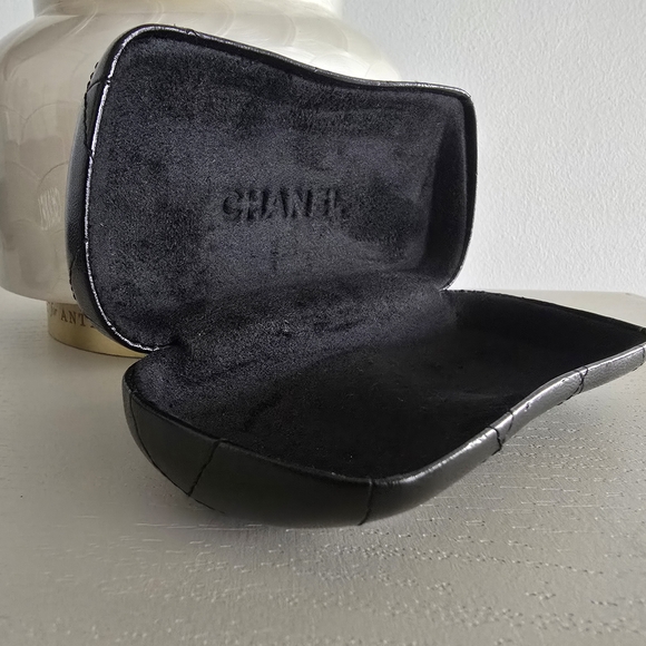 Chanel Quilted Leather Eyeglass Case With Box - Black - Picture 6 of 13